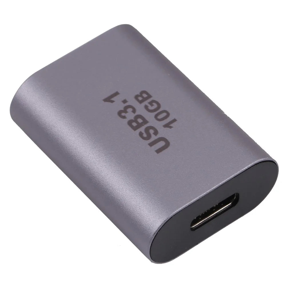 USB 3.1 Female to Type C Female Adapter Up to 10Gbps Data Transfer Speeds Aluminum Shell Laptop Computer USB C Connector - 1
