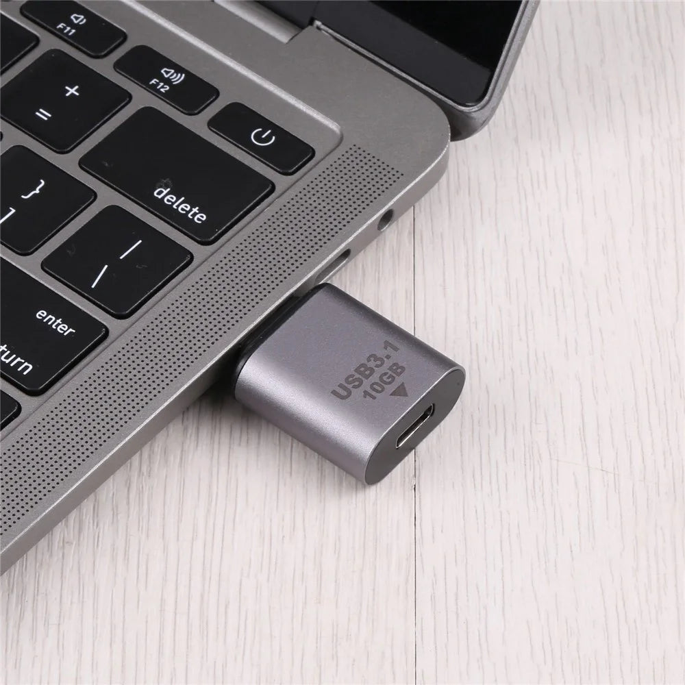 USB 3.1 to Type C Adapter Up to 10Gbps Data Transfer Speeds Aluminum Shell Laptop Computer USB C Connector - 2