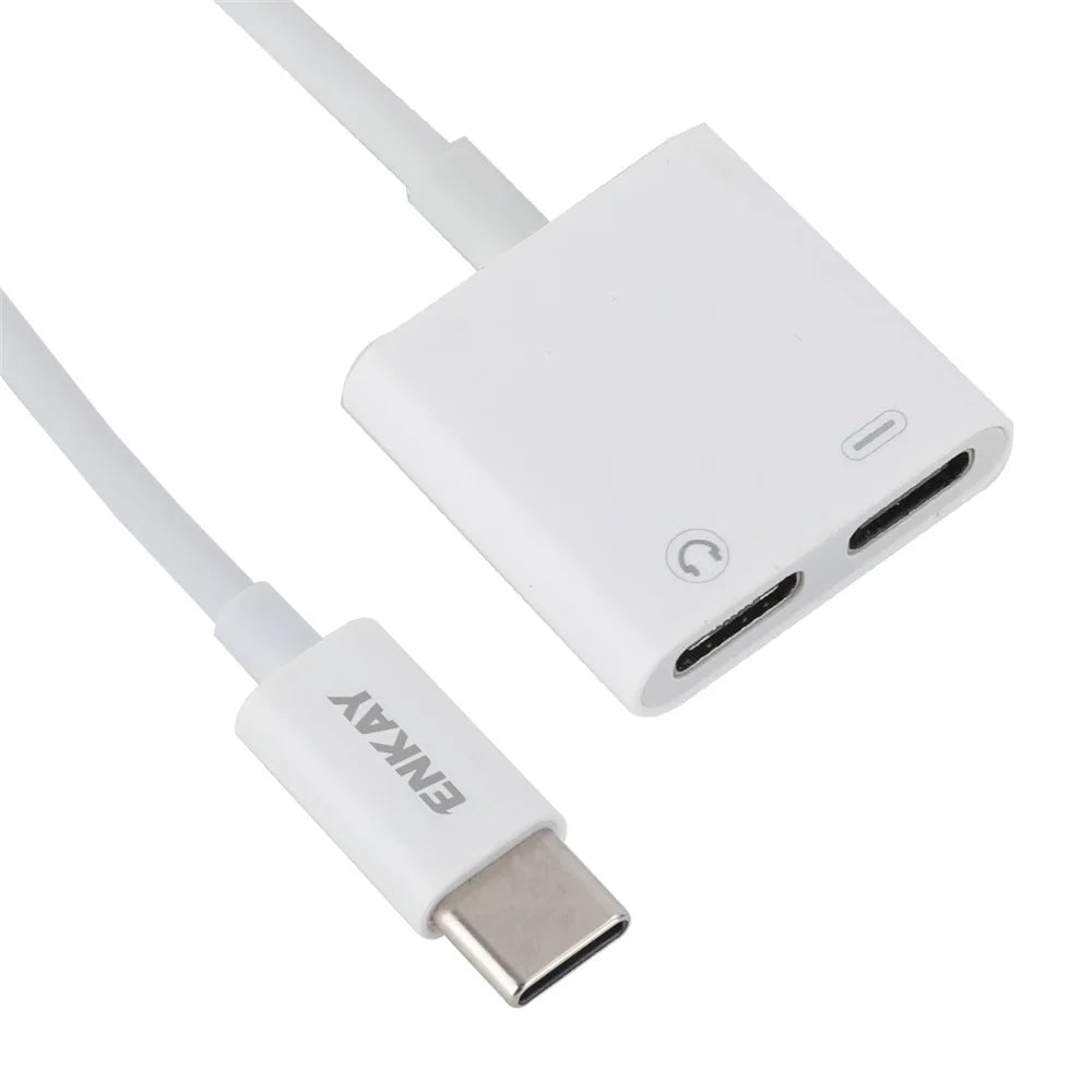 ENKAY HAT PRINCE ENK-AT105 Dual USB Type C Splitter 2 in 1 Audio Converter Type C to Type C Male to Female Adapter - 6