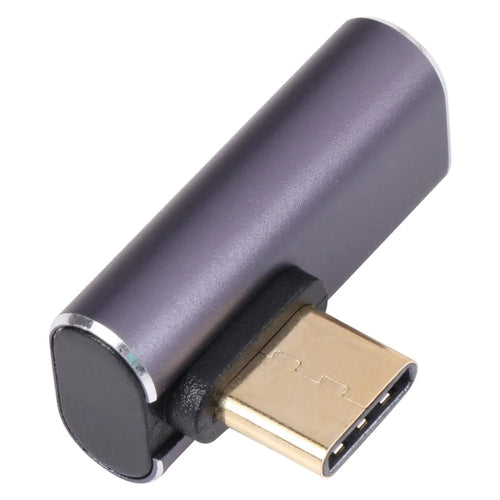 Elbow Type-C Male to Type-C Female USB4.0 40Gbps Data Transmission Converter Aluminum Alloy Charging Adapter - 1