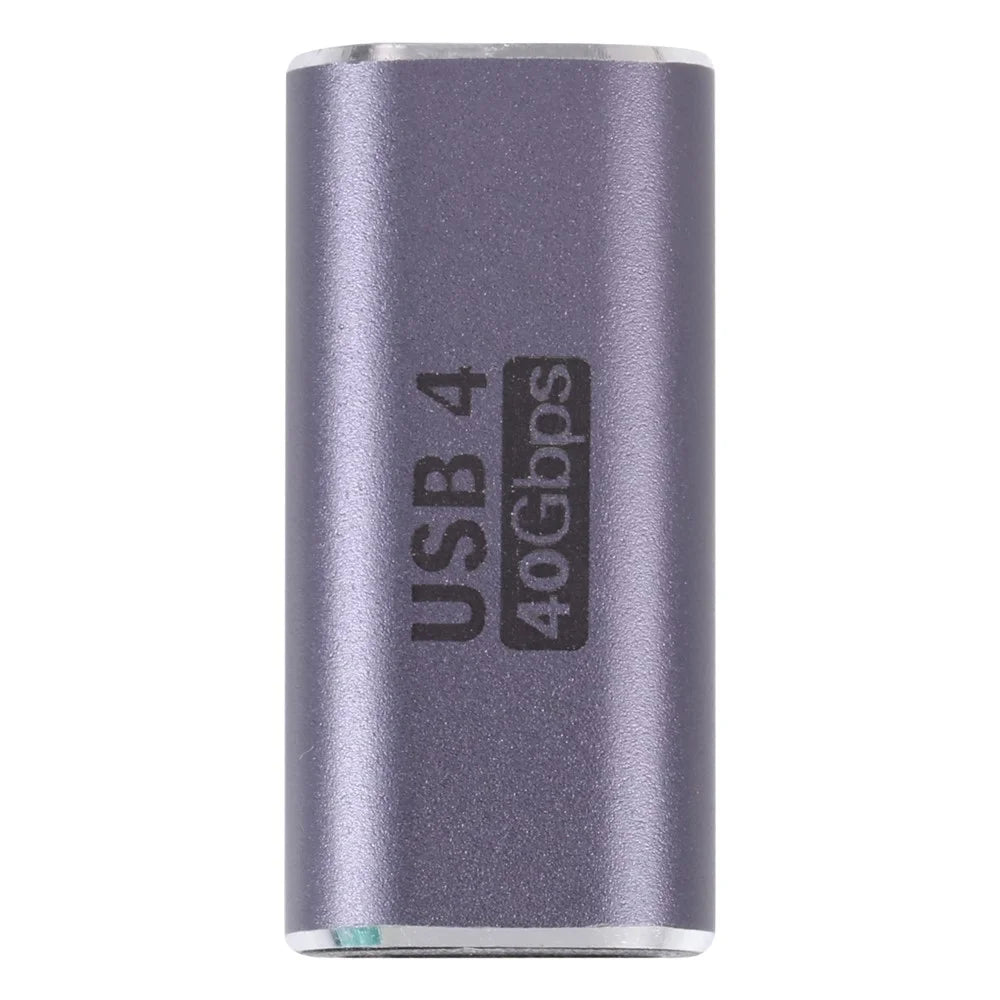 Elbow Type-C Male to Type-C Female USB4.0 40Gbps Data Transmission Converter Aluminum Alloy Charging Adapter - 2