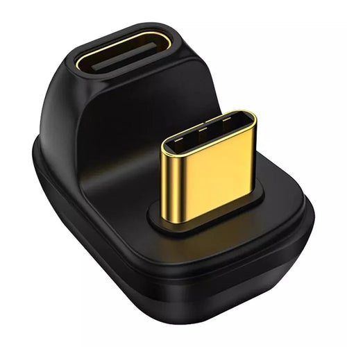 U-shape 40Gbps Type-C Male to Female Fast Charging Data Transfer Connector USB4.0 Adapter - 1