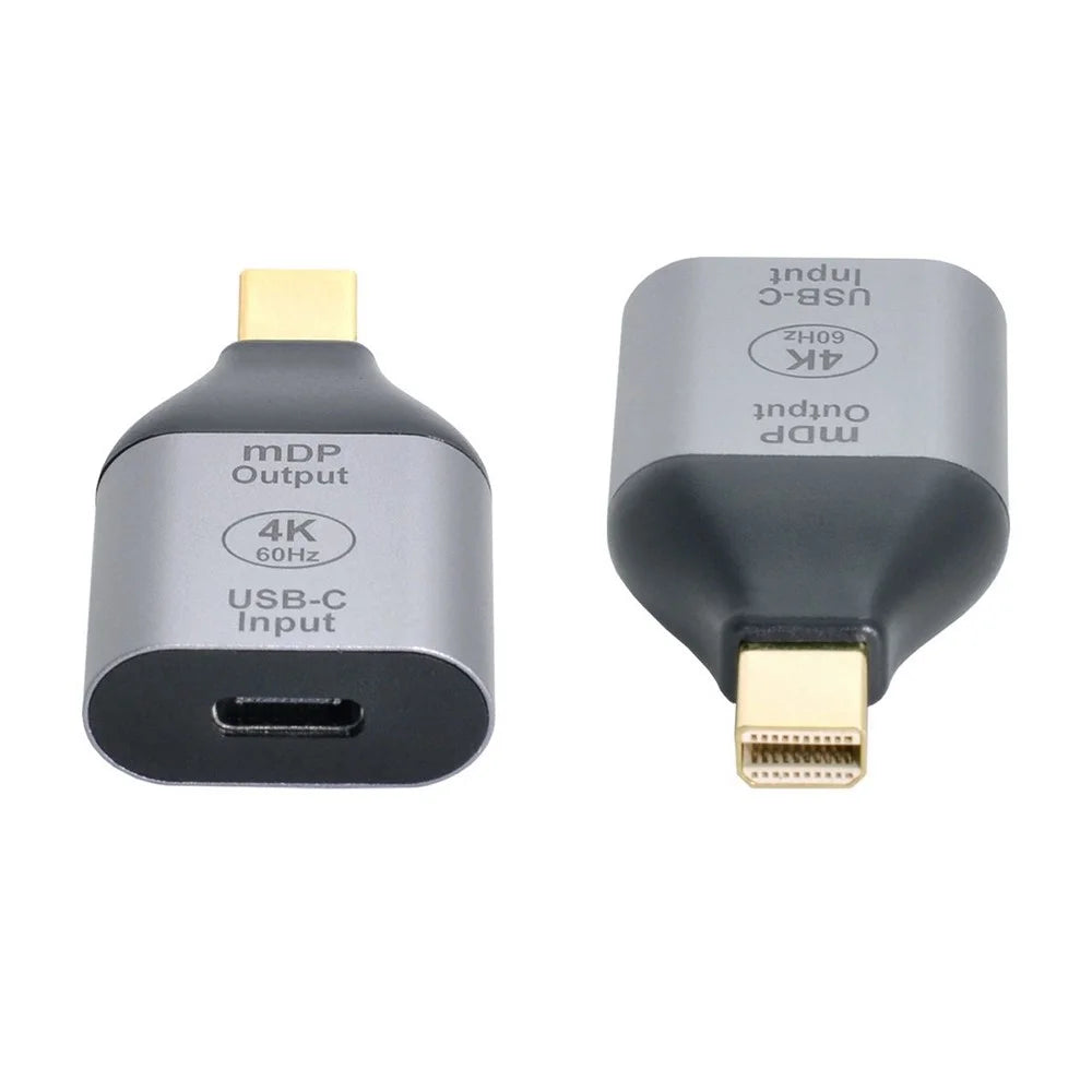 UC-012-MDP USB-C Female to Mini DisplayPort Male HDTV 4K/60Hz 1080P Adapter for Tablet/Phone/Laptop - 2