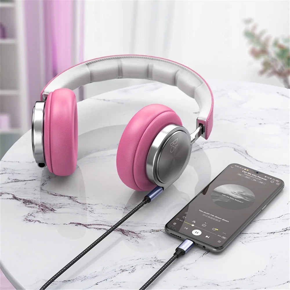 NORTHJO 1m USB C to Aux Cord 3.5mm Audio Male Headphone Car Stereo Headphone Converter Audio Jack Wire - 3