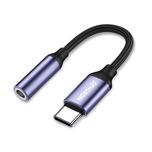 NORTHJO 12cm Type-C to 3.5mm Audio Cable DAC Digital Decoding Chip AUX Adapter Cord - 1