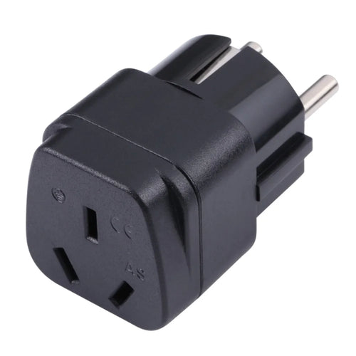 3-Hole AU to EU Plug Adapter Portable Travel Power Socket Conversion Plug - 1
