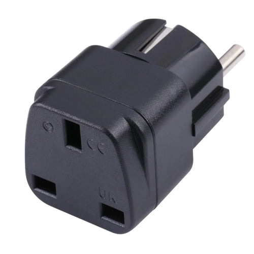 Portable Travel UK to EU Plug Power Outlet Adapter Socket Converter Plug - 1