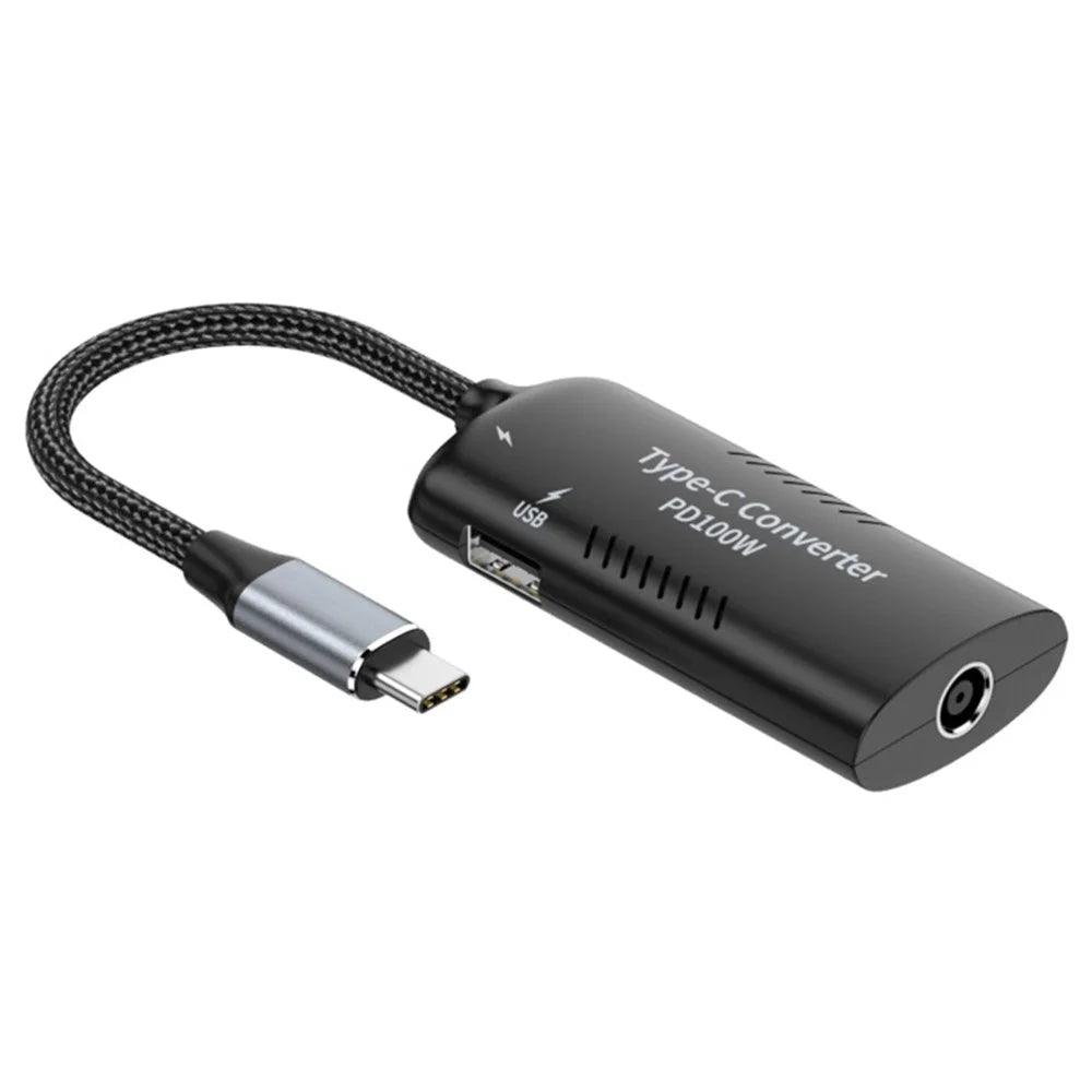 DC7909 + Type-C + USB to Type-C Multi-function Adapter Laptop Power Adapter Converter - 1