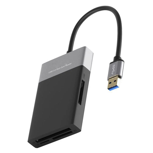 USB Hub Fast Speed USB 3.0 Splitter Adapter Cable Multifunction 6-in-1 Card Reader USB Converter Support XQD / SD / TF / CF Card - 1