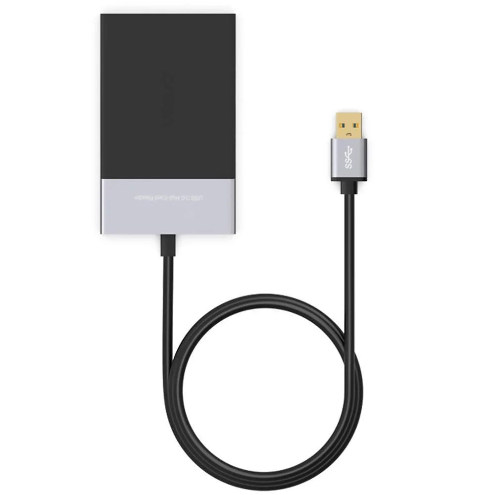 USB Hub Fast Speed USB 3.0 Splitter Adapter Cable Multifunction 6-in-1 Card Reader USB Converter Support XQD / SD / TF / CF Card - 7