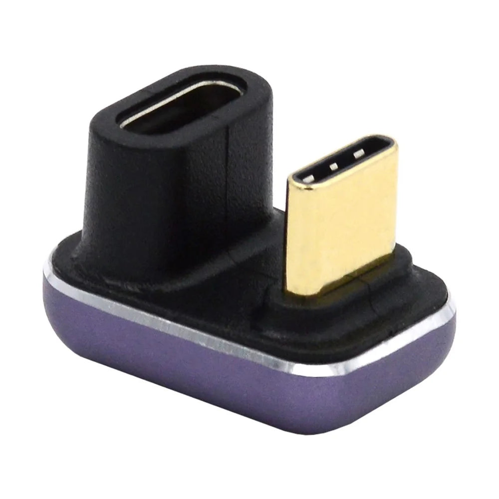 Type-C Female to Male U-shaped Adapter 240W 40Gbps Transmission Mini Converter with Indicator - 7