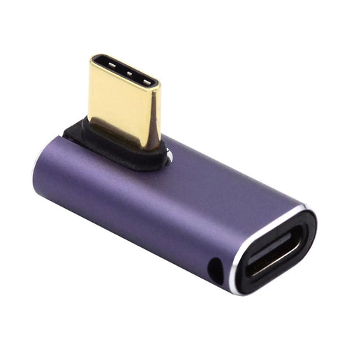 240W Type-C Female to Male Angled Mini Adapter 40Gbps Converter Support 8K Audio Transmission - 1