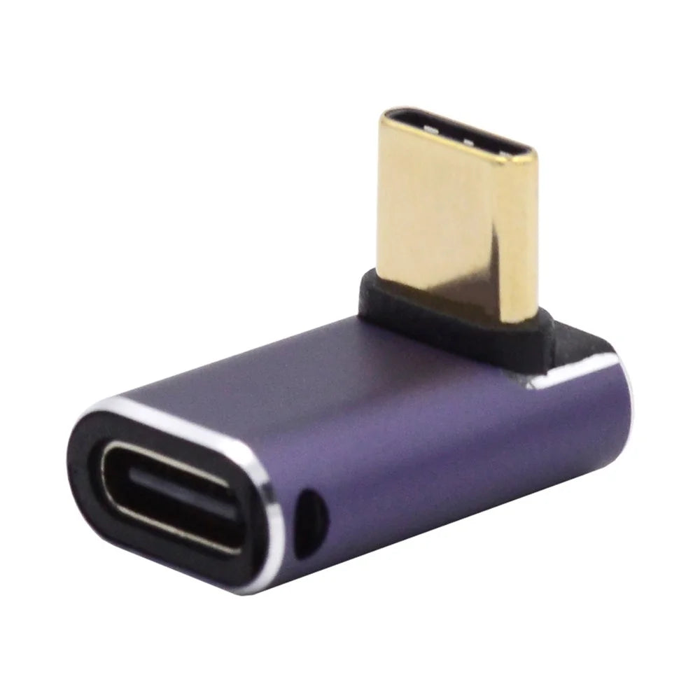 40Gbps Transmission 240W USB Type-C Female to Male Angled Adapter Mini Converter with Indicator - 1