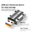 Straight Head 120W Type-C Female to USB 3.0 Male Zinc Alloy Adapter Converter Support Data Transfer and Charging - Silver - 4