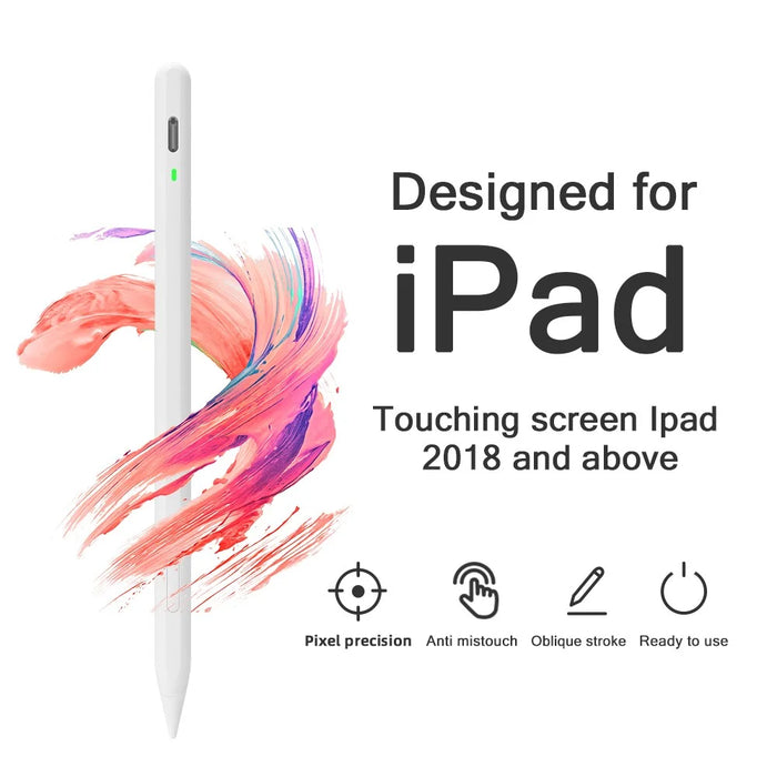 JD56 Active Stylus Pen  for iPad Tablets Writing Drawing Rechargeable Stylus Magnetic Design Fine Point Pencil - 2