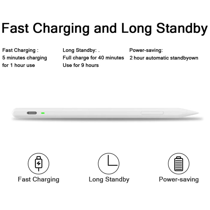 JD56 Active Stylus Pen  for iPad Tablets Writing Drawing Rechargeable Stylus Magnetic Design Fine Point Pencil - 4