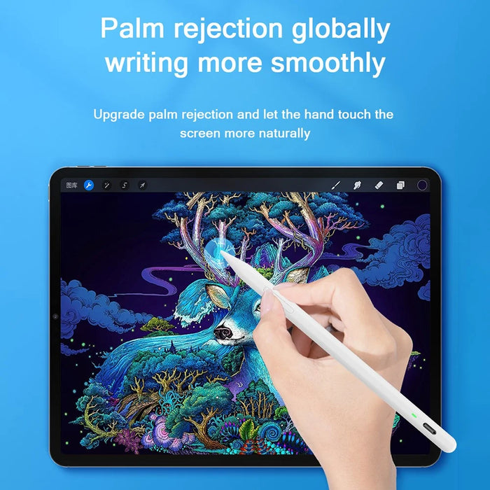 JD56 Active Stylus Pen  for iPad Tablets Writing Drawing Rechargeable Stylus Magnetic Design Fine Point Pencil - 5
