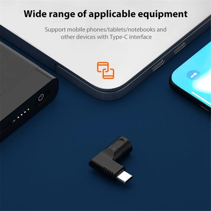 For Mobile Phone / Tablet / Laptop 65W DC 6.0x3.7mm to Type-C PD Power Adapter Converter - 5
