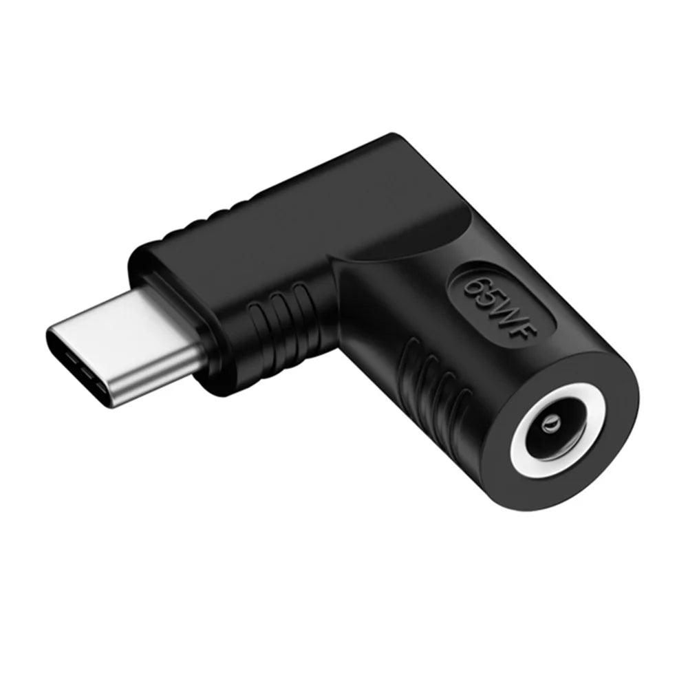 DC 5.5x2.5mm to Type C Female to Male Mini Converter PD 65W Laptop Power Supply Charger Adapter - 1