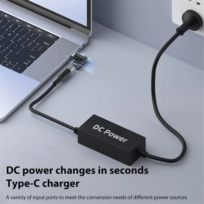DC 5.5x1.0mm to Type C PD 65W High Power Charging Mini Converter Laptop Power Supply Charger Adapter - 2
