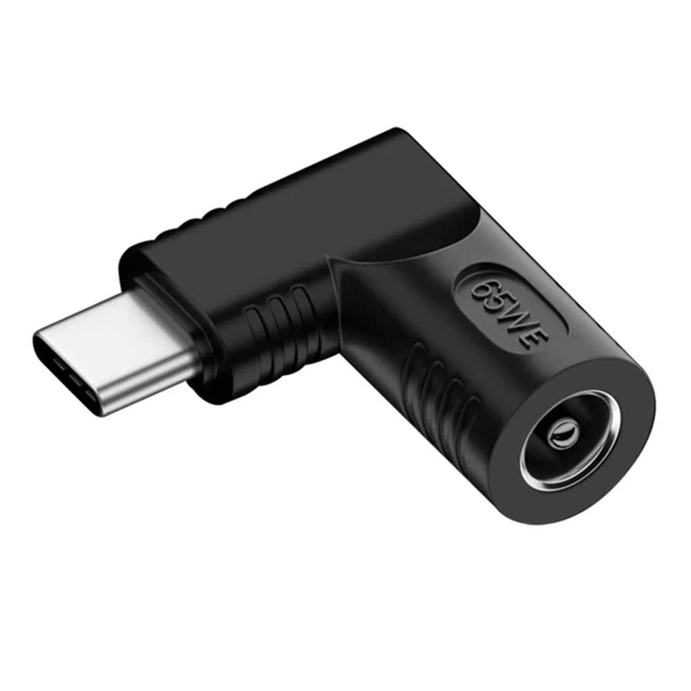 DC 6.3x3.0mm to Type C Power Jack Mini Connector PD 65W Laptop Power Supply Charger Adapter - 1