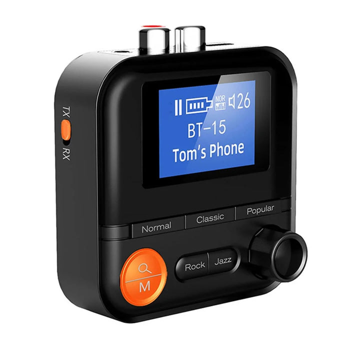 BR05 2 in 1 Wireless Bluetooth-compatible Transmitter Receiver 5 EQ Modes Audio Adapter with 3.5mm AUX RCA TF Port - 1