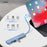 LENTION CE18HCR Cloud Ala Series Portable USB Hub Adapter Type-C Docking Station with USB+HD 4K / 30Hz+SD / TF+PD 100W - Blue - 4
