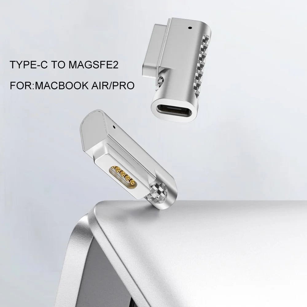 Compatible with MagSafe 2 to USB-C Female Adapter for MacBook Pro Air Type-C Converter Supports PD Fast Charge - 2