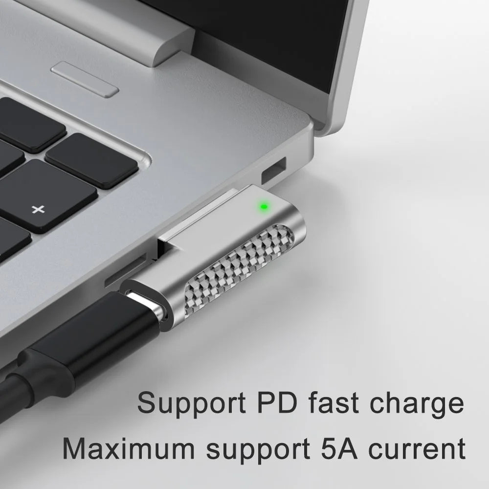 Compatible with MagSafe 2 to USB-C Female Adapter for MacBook Pro Air Type-C Converter Supports PD Fast Charge - 5