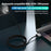 2m PD 140W Compatible with MagSafe 3 Nylon Braided USB-C to Magnetic Charging Cable for MacBook - Grey - 7