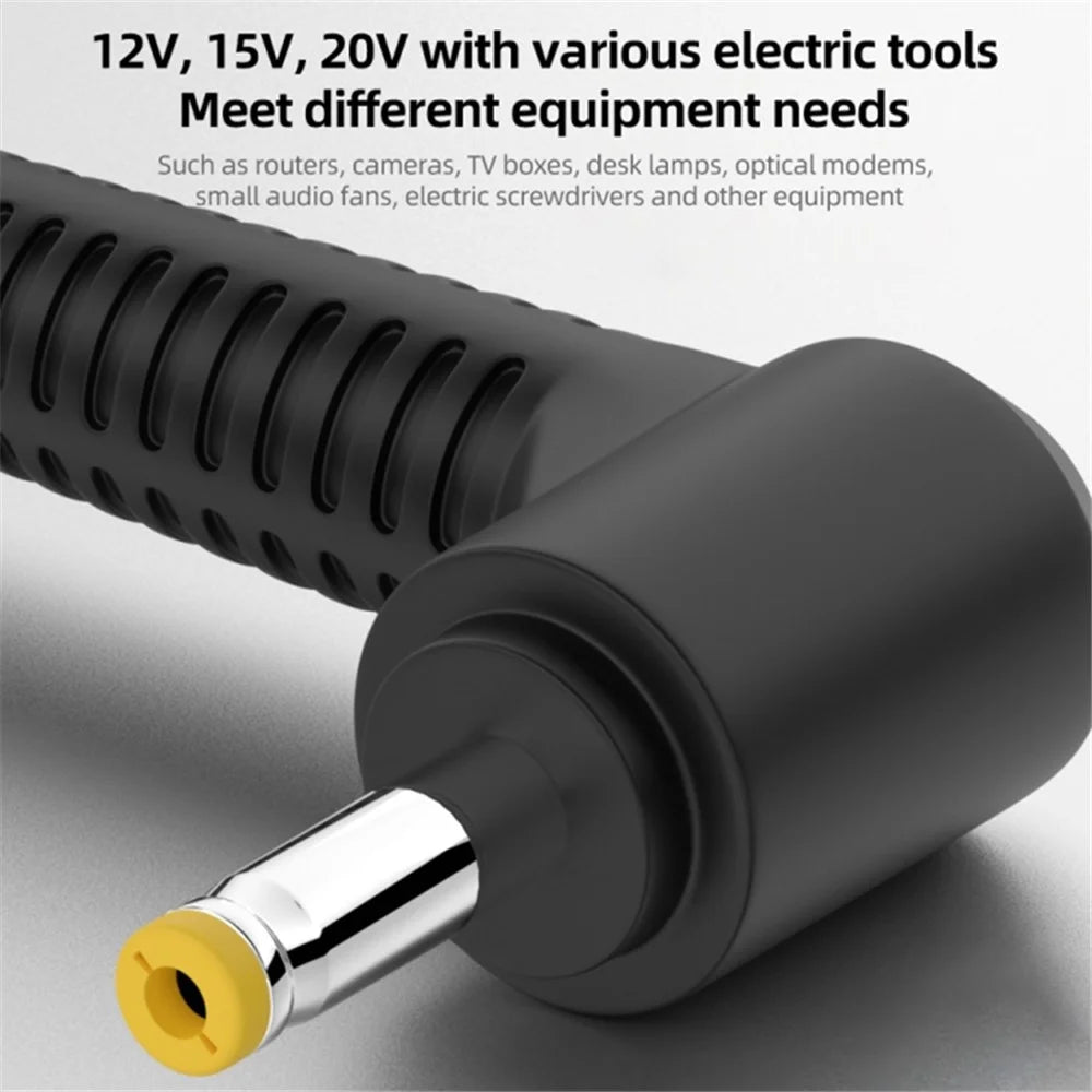 20V 4.0 x 1.7mm USB-C to DC Adapter Cable for Routers, Cameras, TV Box, Desk Lamps PVC Power Cord Converter - 5