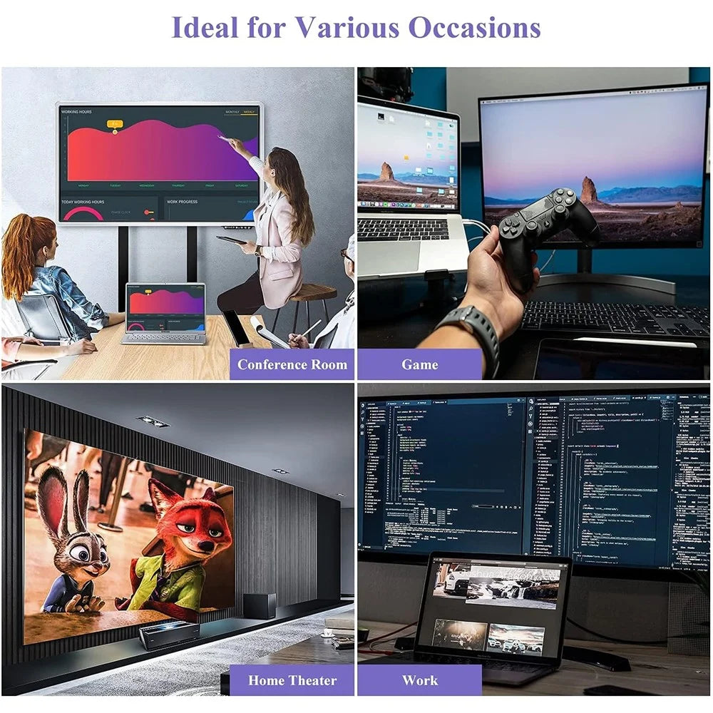WAVLINK UG7602HC Portable USB3.0 / USB-C to Dual HD Display Adapter 4K Expansion Graphics Card Sync Screen Expander - 7