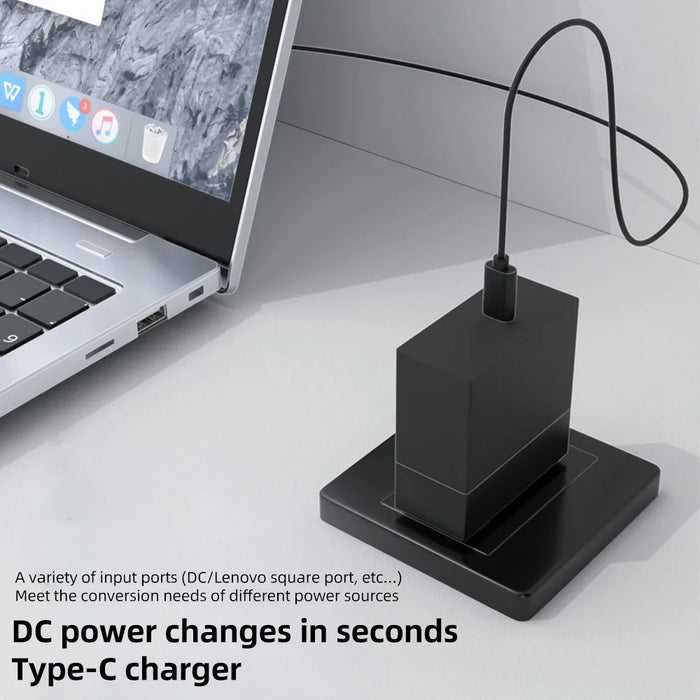 100W P 3.0X1.1mm Female to Type-C Male Charging Adapter Mini Converter - 2