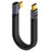 USB Type-C Male to Male Elbow FPC Soft Wire 40Gbps Data Cable Support 240W Fast Charging - 1
