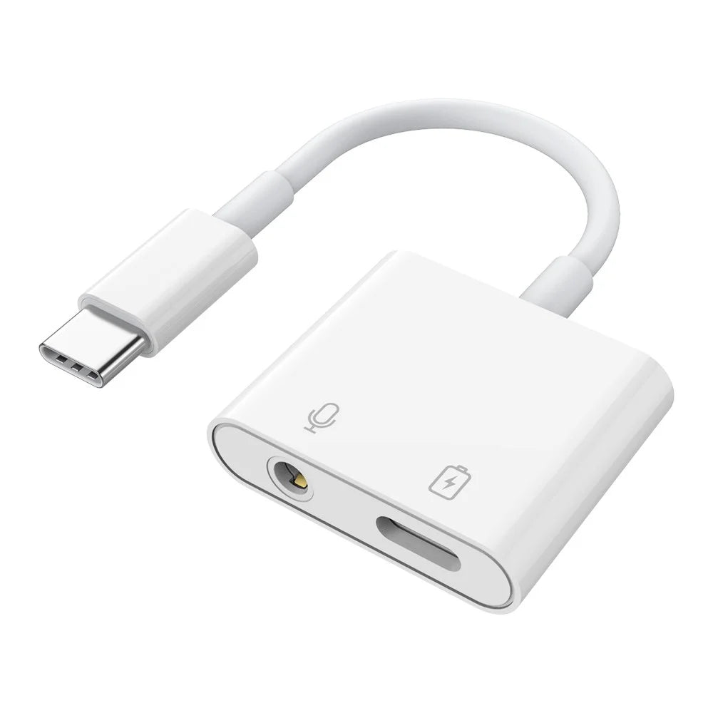 MH-CM33S USB-C to 3.5mm Headphone Audio Adapter Type-C Jack AUX Dongle Converter - 1