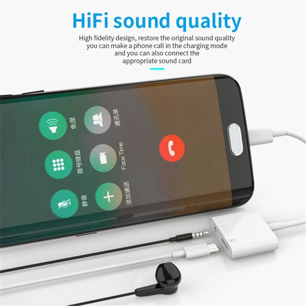 MH-CM33S USB-C to 3.5mm Headphone Audio Adapter Type-C Jack AUX Dongle Converter - 6