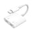 MH-CM36S 60W Type-C Male to Dual Type-C Female Adapter Charging Cable Earphone Connector - 1