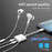 MH-CM36S 60W Type-C Male to Dual Type-C Female Adapter Charging Cable Earphone Connector - 3