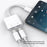 MH-CM36S 60W Type-C Male to Dual Type-C Female Adapter Charging Cable Earphone Connector - 7