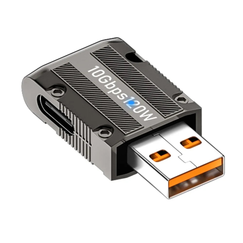 10Gbps Data Transmission 120W USB 3.1 Gen2 to Type-C Converter Straight Adapter - 1