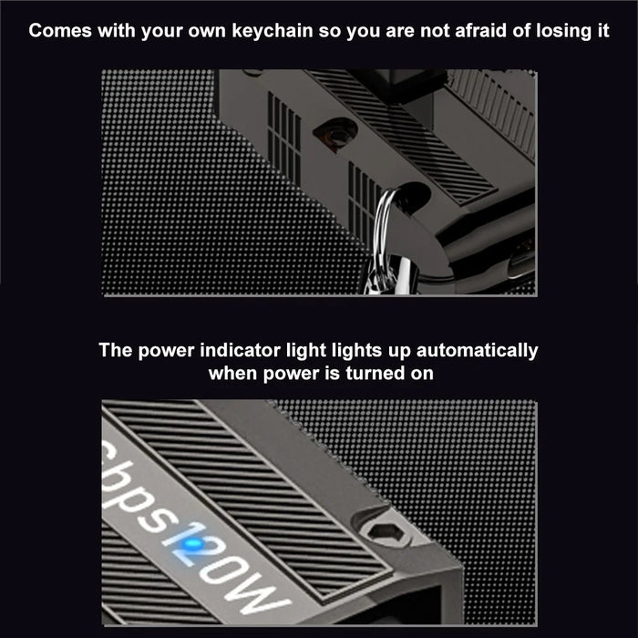USB 3.1 Gen2 to Type-C Plug and Play Converter 120W 10Gbps Elbow Adapter - 6