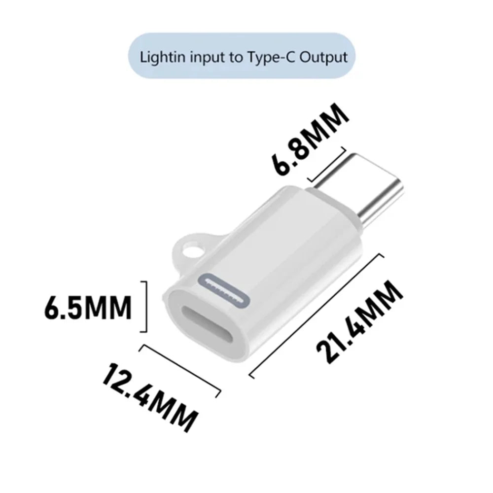 Gen2 Type-C Male to iP Female Converter Fast Data Transmission Adapter for iPhone Supports PD Charging - 7