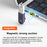 UC-028-AFU Magnetic Connector 10Gbps Type C Male to USB3.0 Female 90 Degree Up Down Angled OTG Data Adapter - 3