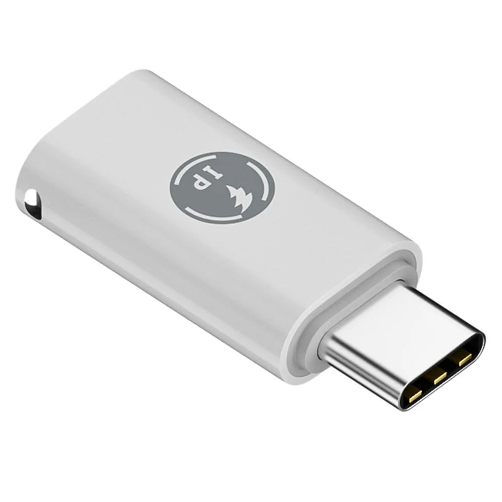 ABS Charging Adapter Type-C Male to iP Female Converter Fast Data Transfer Speed - 2