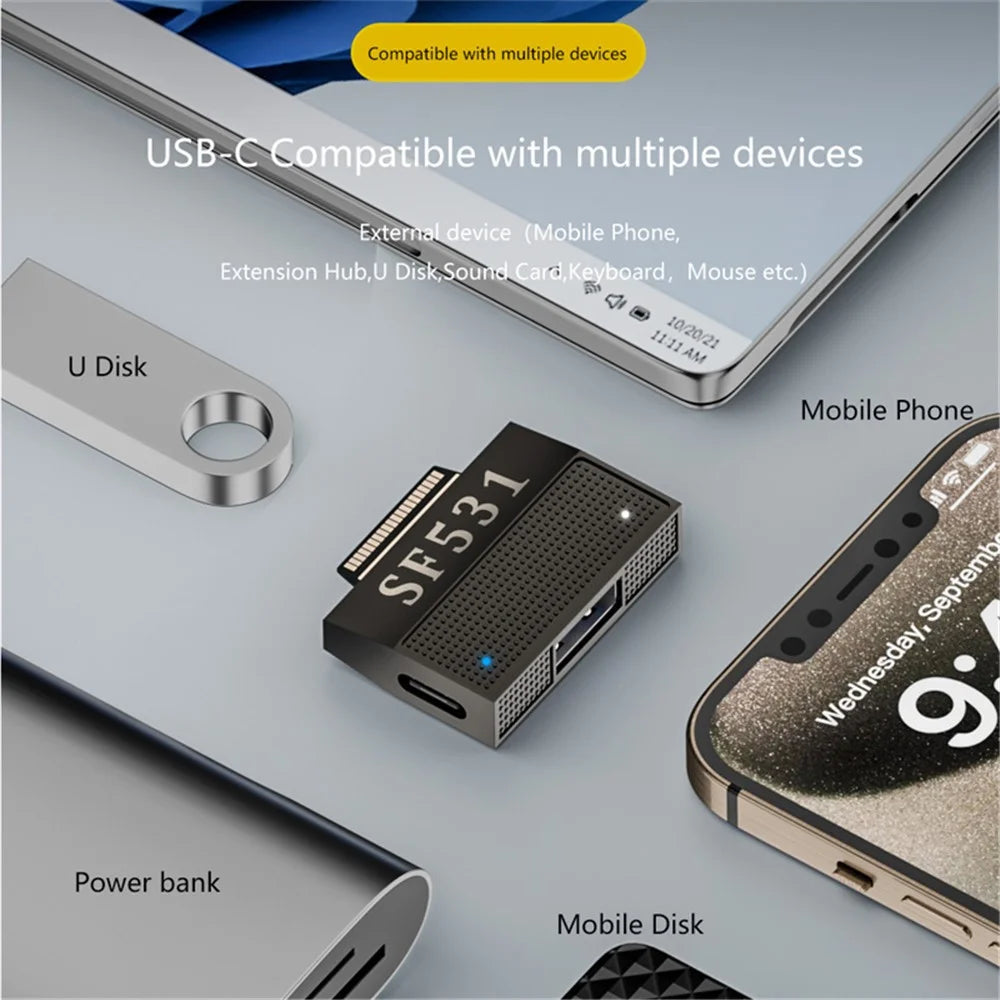 SF531 For Microsoft Surface Tablet Laptop USB3.1 Adapter 40-pin Converter Support Charging - 4