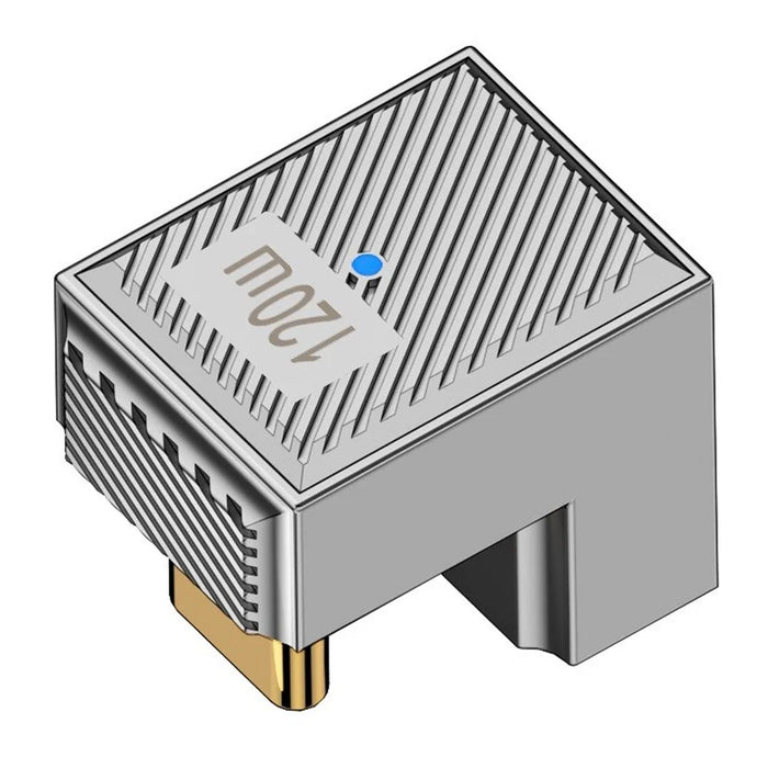 10Gbps USB-A 3.1 Female to Type-C Male U-Shape 120W Fast Charging OTG Adapter - Silver - 2