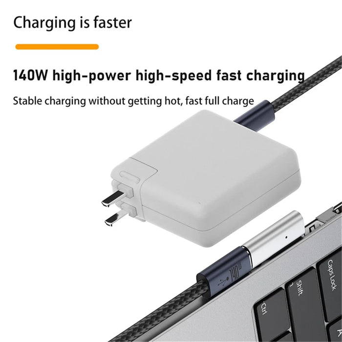 Magnetic 3 to Type-C Adapter PD 140W Fast Charging Converter for MacBook - 3