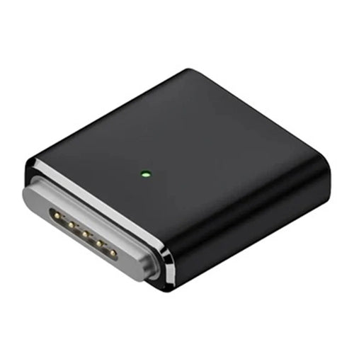 Compatible with MagSafe 3 USB-C Female to Magnetic PD 100W Charging Adapter for MacBook - Dark Grey - 1