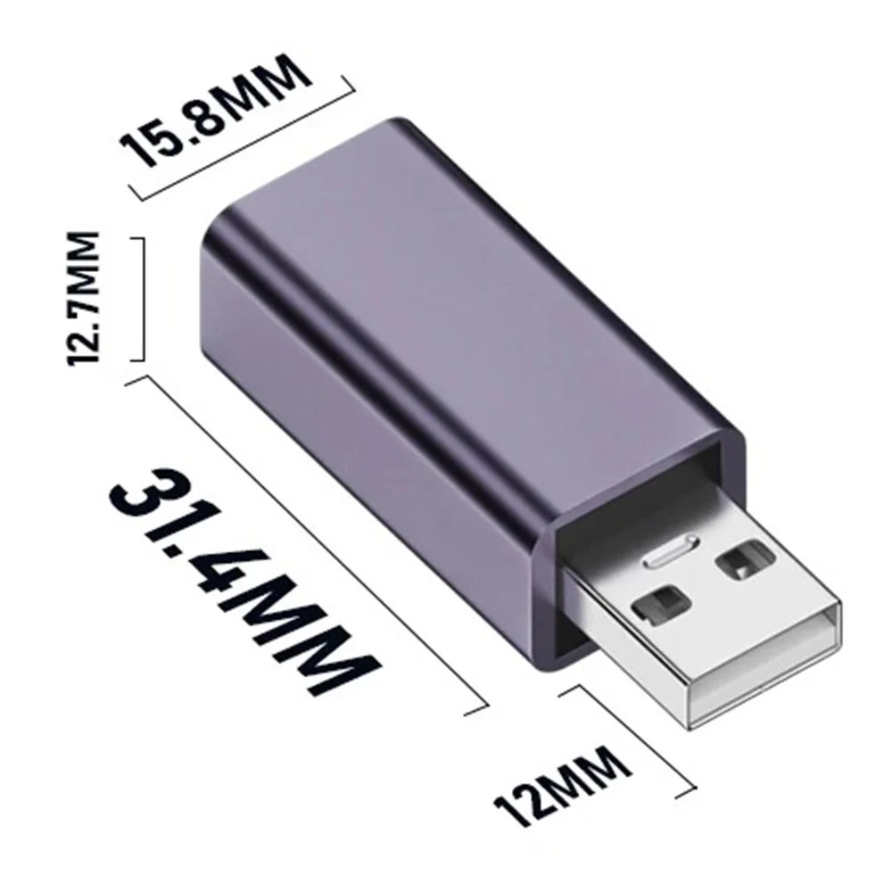 USB-B Female to USB-A Male 480Mbps Adapter Converter Electric Piano Printer Connector - 6
