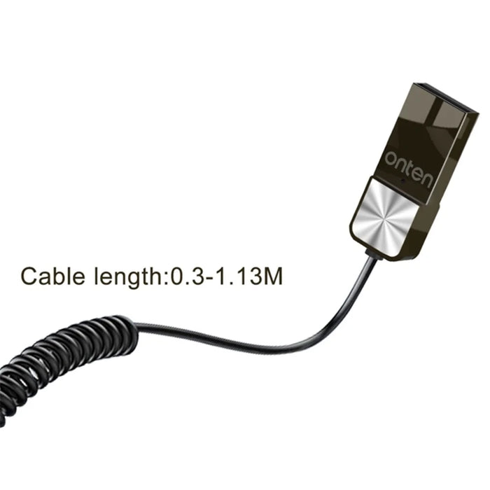 ONTEN OTN-BT101 USB to 3.5mm Jack Spring Cable Wireless Bluetooth-compatible Audio Adapter - 5